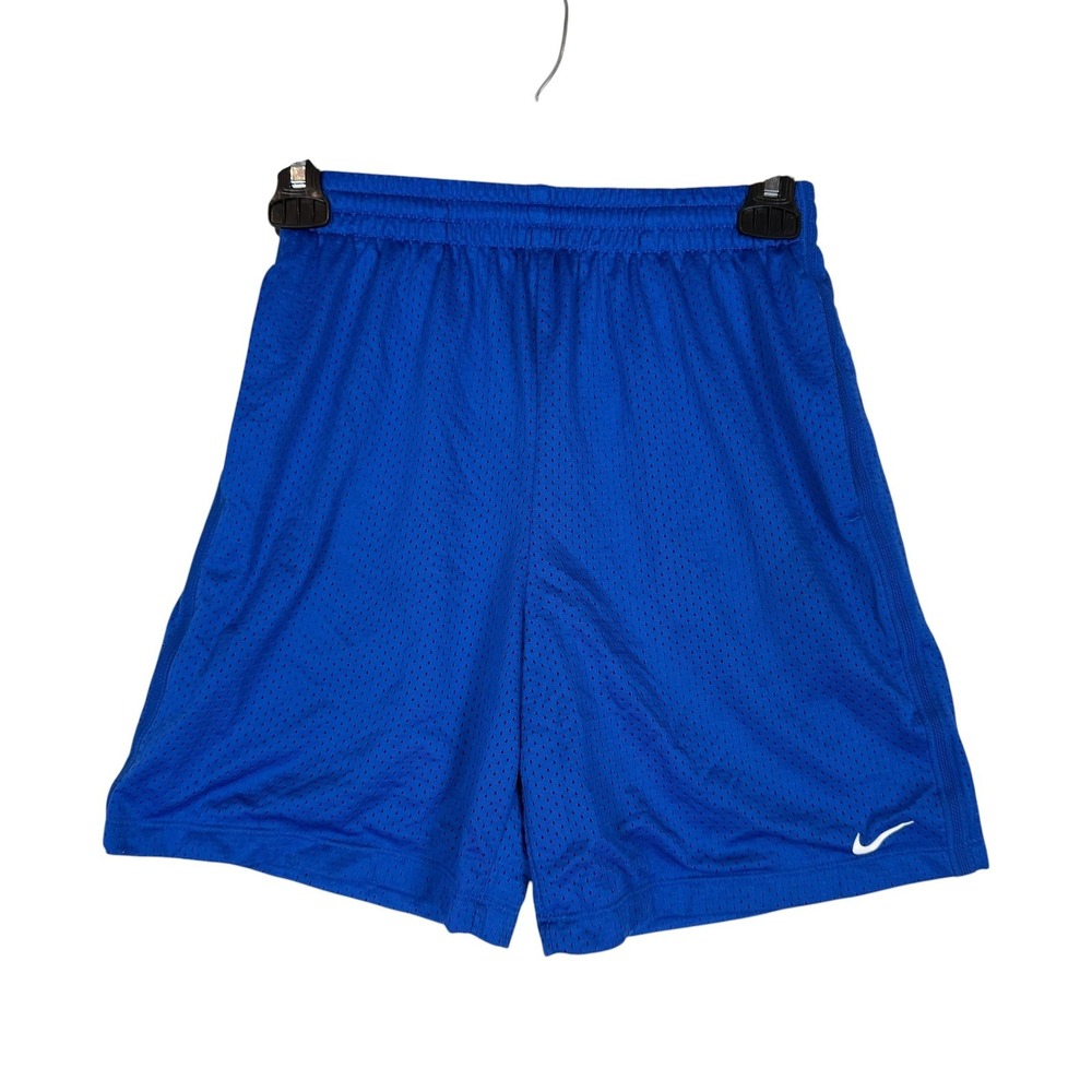 Nike Shorts Boys Large Blue Dri-FIT Mesh 6 Inseam Running Training‎ Athletic